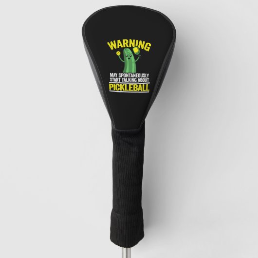 Grappige Pickleball Golfheadcover (Voorkant)