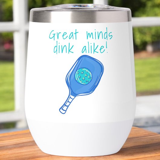 Grappige Pickleball Great Minds Dink Alike Humor