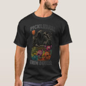 Grappige Pickleball Grim Dinker Mascotte T-shirt (Voorkant)