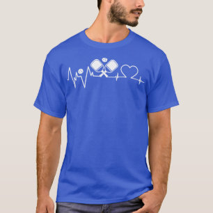 Grappige Pickleball hartslag 16 T-shirt