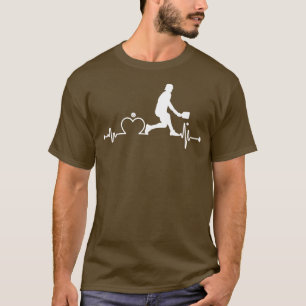 Grappige Pickleball hartslag 6 T-shirt