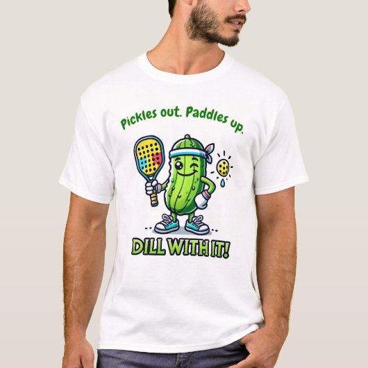 Grappige Pickleball Heren Spelers T-shirts Toppen (Voorkant)