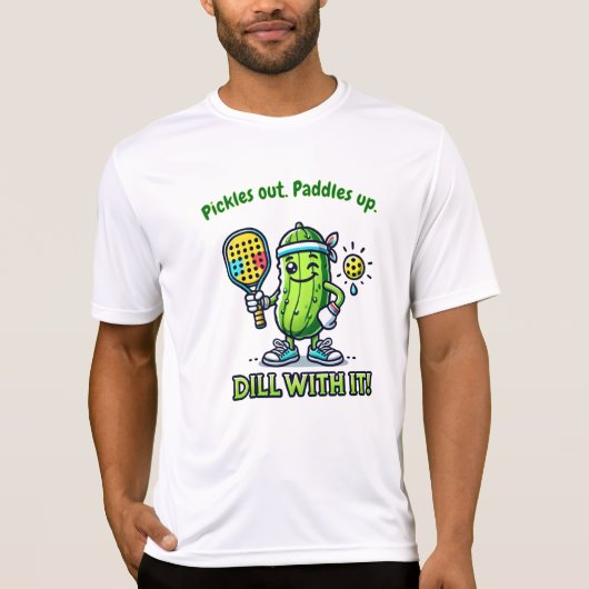 Grappige Pickleball Heren Spelers T-shirts Toppen (Voorkant)