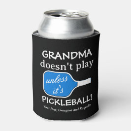 Grappige Pickleball Humor Fun Oma Schattigee Typog Blikjeskoeler