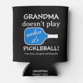 Grappige Pickleball Humor Fun Oma Schattigee Typog Blikjeskoeler (Voorkant)
