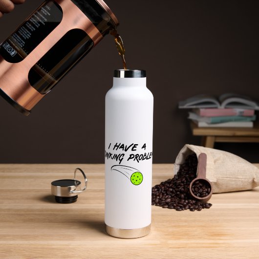 Grappige Pickleball Humor | Ik heb een Dinking Pro Waterfles (Koffie (Gedraaid) )