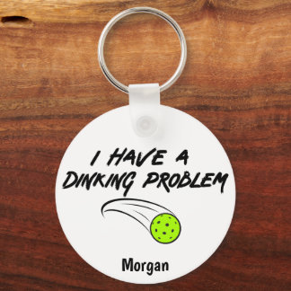 Grappige pickleball Humor | Ik heb een drankproble Sleutelhanger