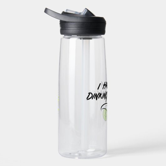 Grappige pickleball Humor | Ik heb een drankproble Waterfles (Rechts)