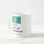 Grappige Pickleball Humor, Pickle Baller Gift Cust Koffiemok (Voorkant links)