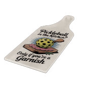 Grappige Pickleball In De Keuken Garnering Snijplank (Hoek)