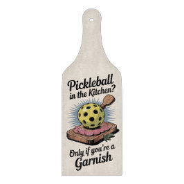 Grappige Pickleball In De Keuken Garnering Snijplank