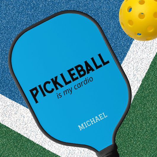 Grappige Pickleball is mijn cardio Blauwe Aangepas Paddle