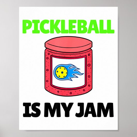 Grappige pickleball is mijn favoriete paddle pickl poster (Voorkant)