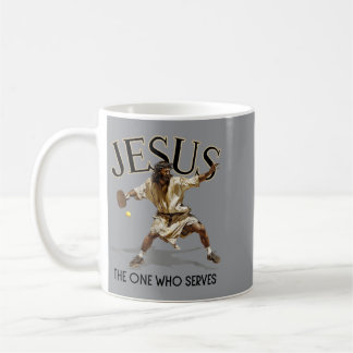 Grappige Pickleball Jezus Degene Die Sluist Koffiemok