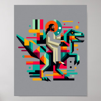 Grappige Pickleball Jezus Degene Die Sluist Poster