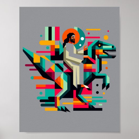 Grappige Pickleball Jezus Degene Die Sluist Poster (Voorkant)