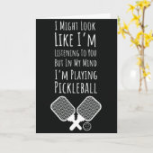 Grappige Pickleball Kaarten Humor voor Pickleballe (Gele Bloem)