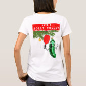 Grappige Pickleball Kerstmis T-shirt (Achterkant)