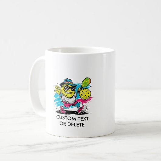 grappige pickleball koffiemok (Voorkant links)