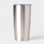 Grappige Pickleball Koningin Gepersonaliseerde Mon Geïsoleerde Drinkbeker (Links)