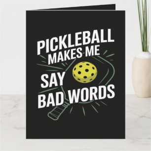 Grappige Pickleball Laat Me Slecht Praten Bedankkaart