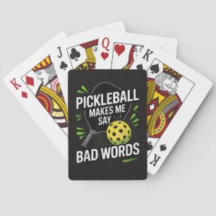 Grappige Pickleball Laat Me Slecht Praten Pokerkaarten