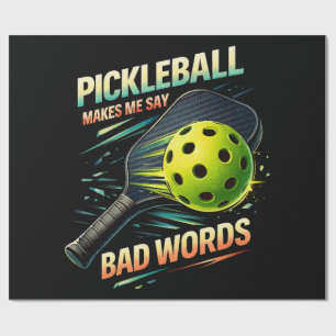Grappige Pickleball Laat Me Slechte Woorden Zeggen Cadeaupapier