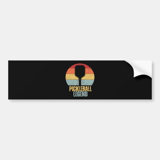 Grappige Pickleball Legende Bumpersticker (Voorkant)