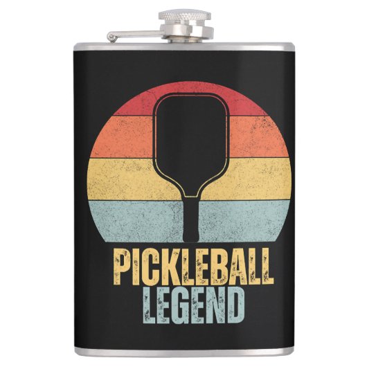 Grappige Pickleball Legende Heupfles (Voorkant)