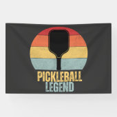Grappige Pickleball Legende Spandoek (Horizontaal)