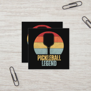 Grappige Pickleball Legende Vierkante Visitekaartje