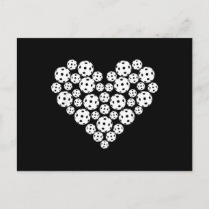 Grappige Pickleball Liefde Hart Vorm Valentijn Feestdagenkaart