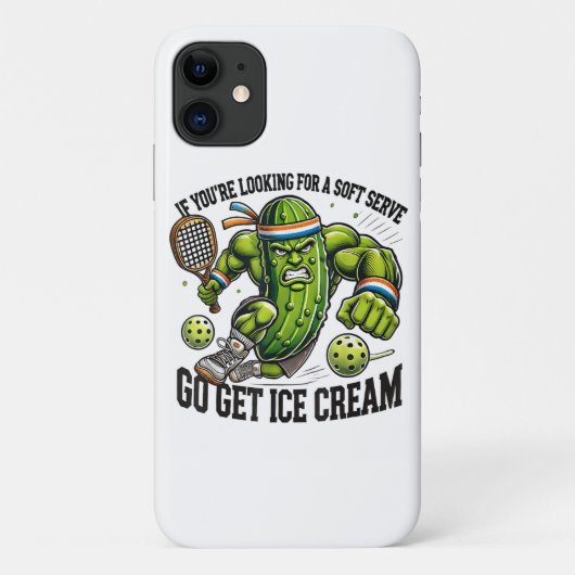 Grappige Pickleball-liefhebber grap met een Pickle Case-Mate iPhone Case (Achterkant)