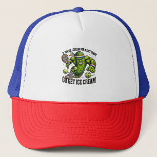 Grappige Pickleball-liefhebber grap met een Pickle Trucker Pet