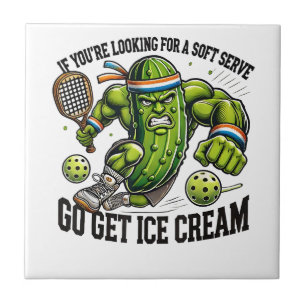Grappige Pickleball-liefhebber Pun met een Pickle Tegeltje