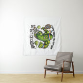 Grappige Pickleball-liefhebber Pun met een Pickle Wandkleed (In Situ (horizontaal))