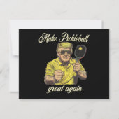 Grappige Pickleball-liefhebbers Afbeeldingen Pickl Kaart (Achterkant)