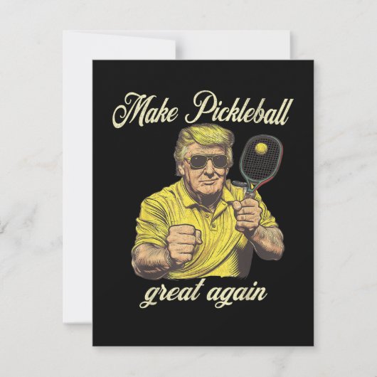 Grappige Pickleball-liefhebbers Afbeeldingen Pickl Kaart (Voorkant)