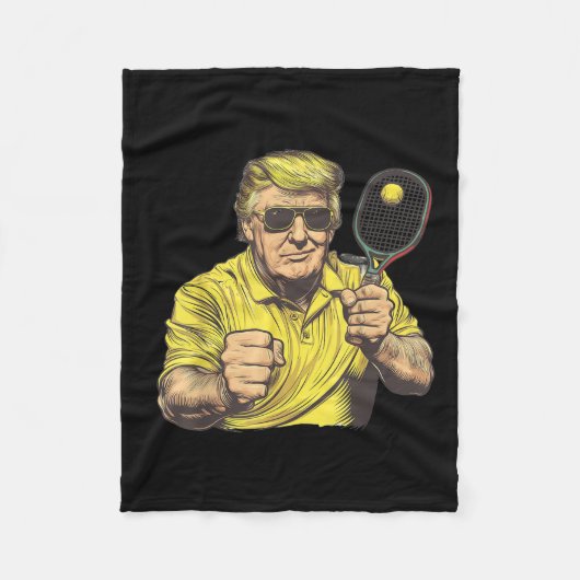 Grappige Pickleball liefhebbers Graphics Pickle Ba Fleece Deken (Voorkant)