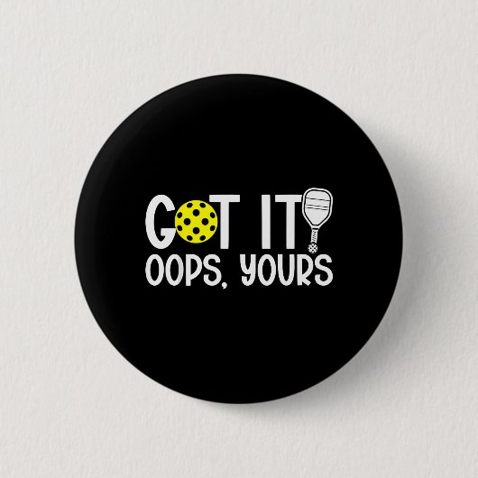 Grappige Pickleball-liefhebbers Hebben Het Oeps Jo Ronde Button 5,7 Cm (Voorkant)