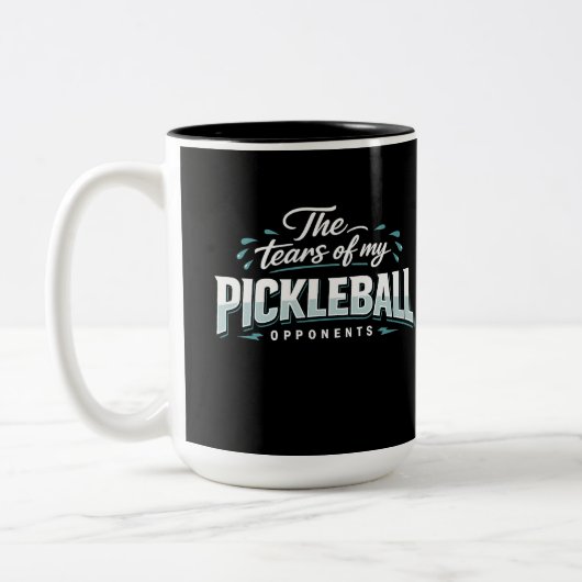 Grappige Pickleball Mok – De Tranen van Mijn Tegen (Links)
