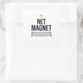 Grappige Pickleball Net Magneet Sticker (Tas)