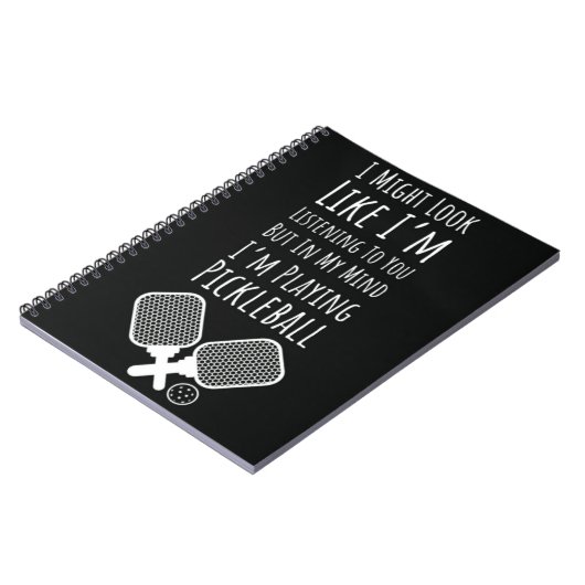 Grappige Pickleball Notitieboek Humor voor speler  (Linkerzijde)
