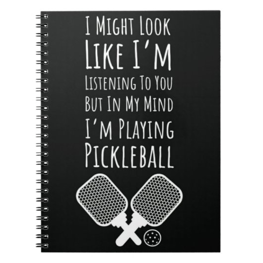 Grappige Pickleball Notitieboek Humor voor speler  (Voorkant)