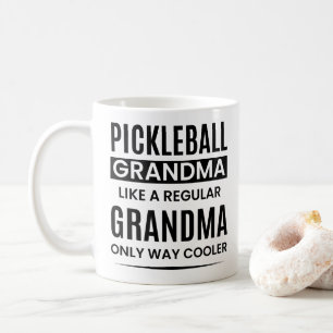 Grappige pickleball oma als een gewone oma koffiemok