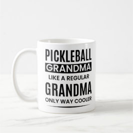 Grappige pickleball oma als een gewone oma koffiemok