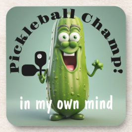 Grappige Pickleball onderzetters met kurkback - se