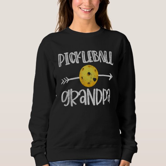 Grappige Pickleball Opa Pickleball Speler Cadeau Trui (Voorkant)