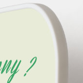 Grappige Pickleball Paddle met Verraste Haan (Links Detail)