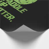 Grappige pickleball paddle up boterkop cadeaupapier (Hoek)